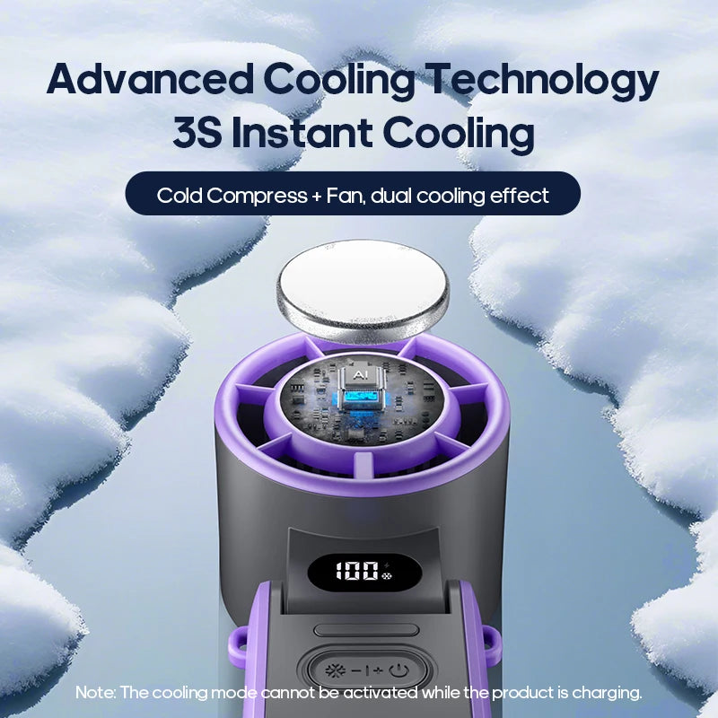 KINSCOTER Outdoor Foldable Portable Handheld Fan Mini Cooling Rechargeable